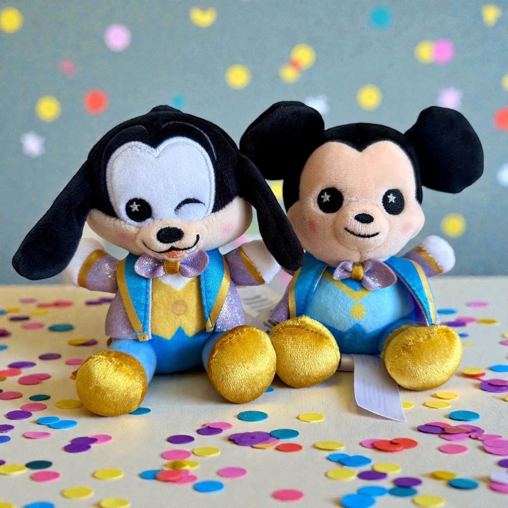 Disney Parks Wishables Disney World 50th Anniversary Goofy & Mickey Mouse Plush